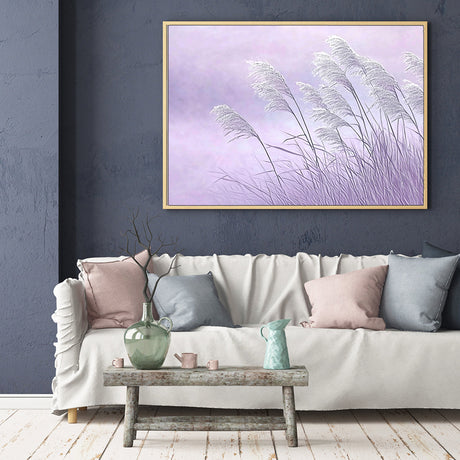 Elegant Pampas Grass Canvas Wall Art