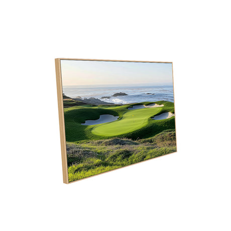 Oceanfront Golf Course Canvas Wall Art