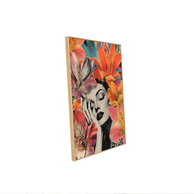 Dreamy Floral Noir Canvas Wall Art – Timeless Beauty Meets Vibrant Elegance