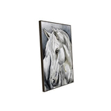 Majestic White Horse Canvas Wall Art