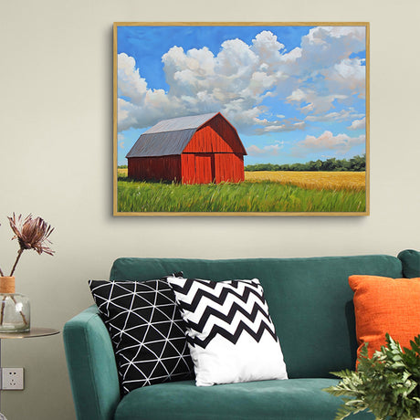 Rustic Red Barn Canvas Wall Art