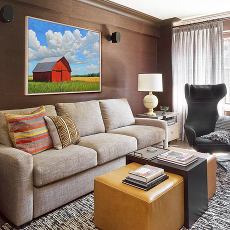 Rustic Red Barn Canvas Wall Art