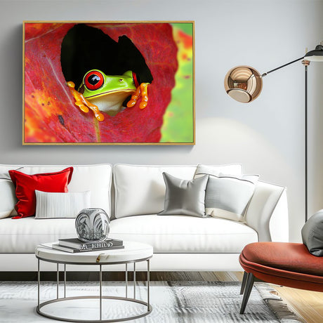 Vibrant Tree Frog Canvas Wall Art