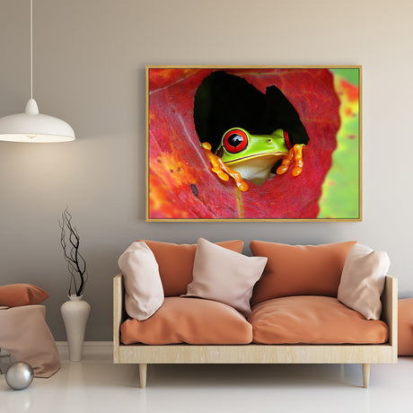 Vibrant Tree Frog Canvas Wall Art