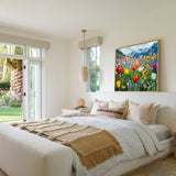 Colorful Mountain Wildflower Canvas Wall Art – Nature’s Beauty for Your Home