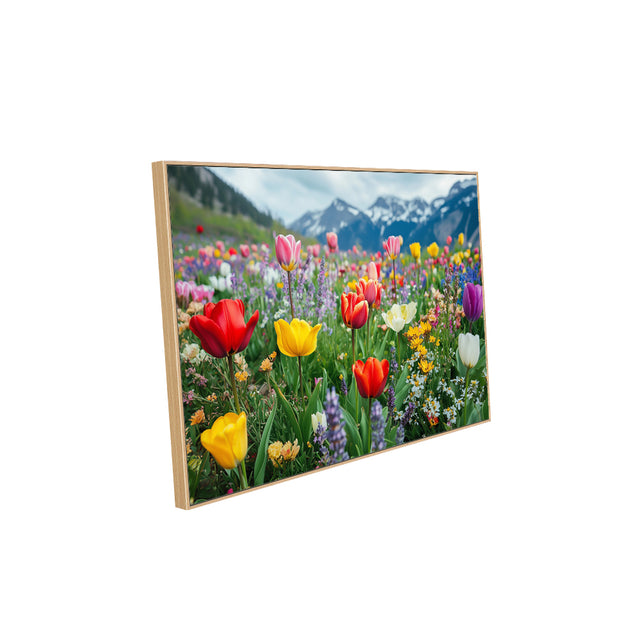 Colorful Mountain Wildflower Canvas Wall Art – Nature’s Beauty for Your Home