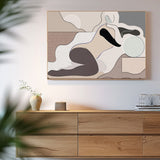 Abstract Minimalist Reclining Figure Canvas Wall Art