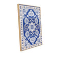 Bohemian Floral Harmony Royal Blue Canvas Wall Art