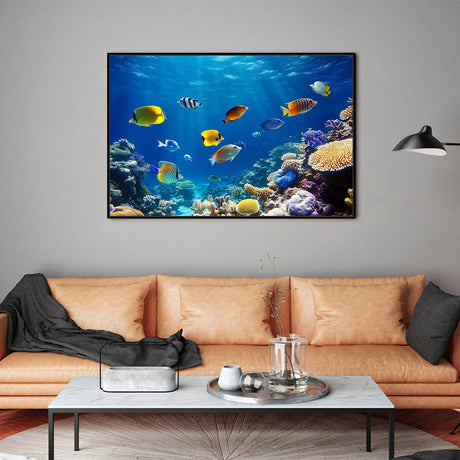 Underwater Coral Reef Canvas Wall Art