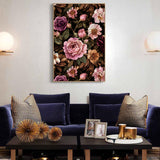 Vintage Floral Elegance Canvas – Timeless Rose Wall Art