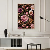 Vintage Floral Elegance Canvas – Timeless Rose Wall Art