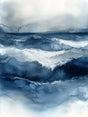 Tranquil Ocean Waves Canvas – Coastal Wall Art