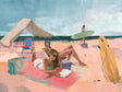 Summertime Bliss: Coastal Companions Canvas Wall Art