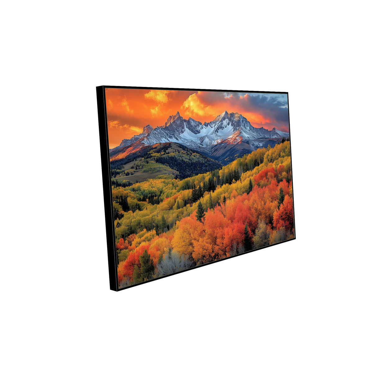 Majestic Autumn Mountain Canvas Wall Art