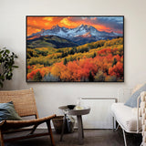 Majestic Autumn Mountain Canvas Wall Art