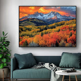 Majestic Autumn Mountain Canvas Wall Art