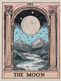 The Moon Tarot: Mystical Canvas Wall Art