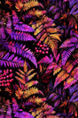 Vivid Fern Fantasy: Colorful Botanical Canvas Wall Art