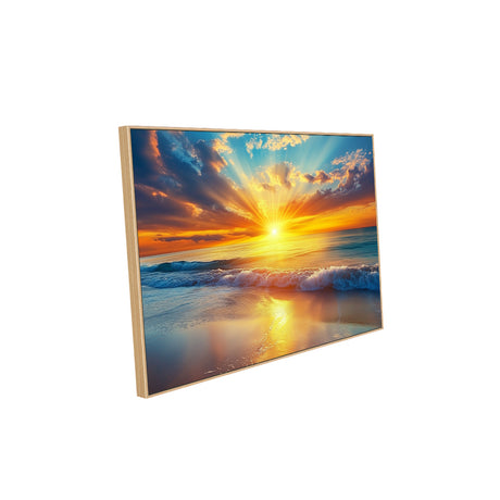 Radiant Ocean Sunset Canvas Wall Art