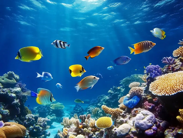 Underwater Coral Reef Canvas Wall Art