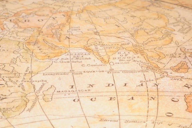 Antique World Map Canvas Wall Art