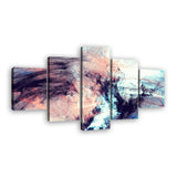 Dynamic 5-Piece Color Burst Abstract Canvas Wall Art