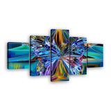 Abstract Colorful Butterfly Canvas Wall Art