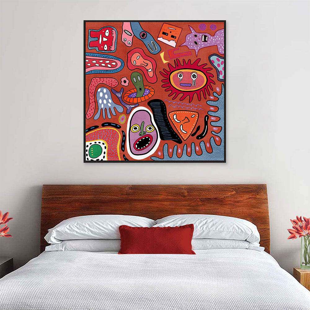 Abstract Contemporary Art Graffiti Canvas Wall Art