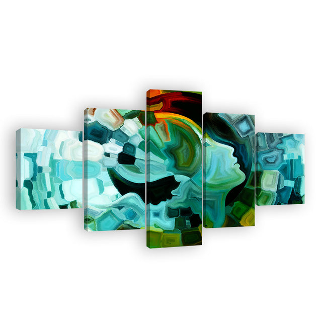 Abstract Creative Mind 5-Piece Canvas Wall Art