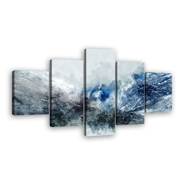 Abstract Ice Landscape Canvas Wall Art