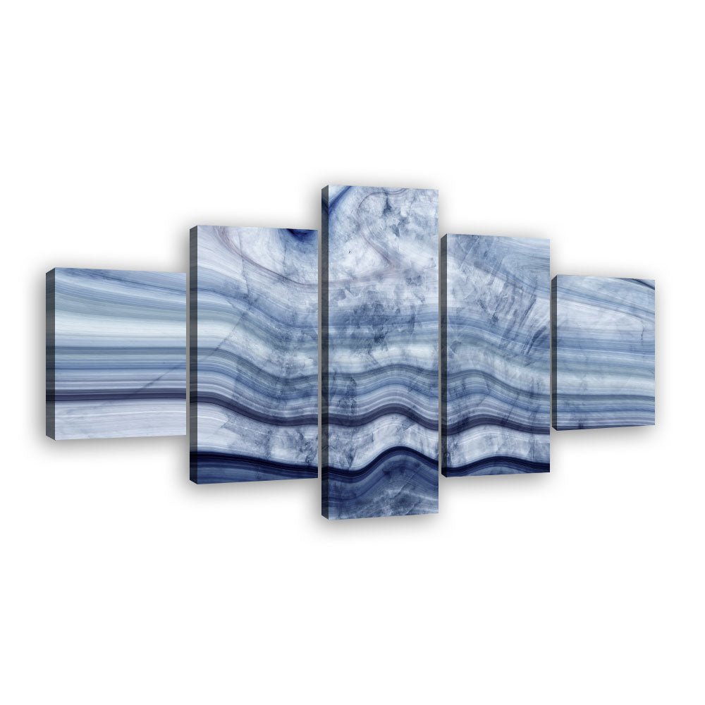 Abstract Marble-look multi-panel canvas wall art