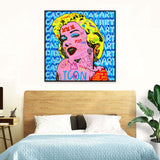 Abstract Marilyn Monroe Graffiti Canvas Wall Art