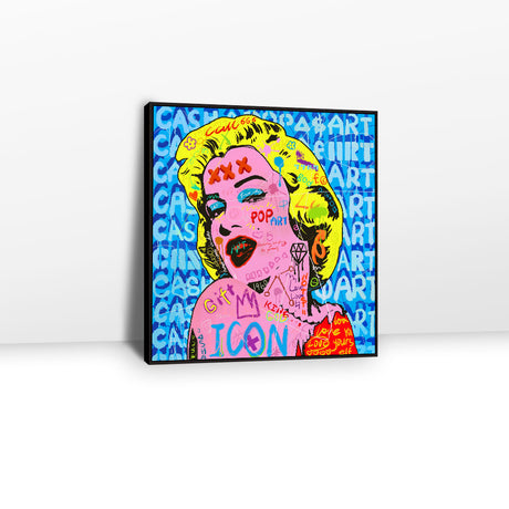 Abstract Marilyn Monroe Graffiti Canvas Wall Art