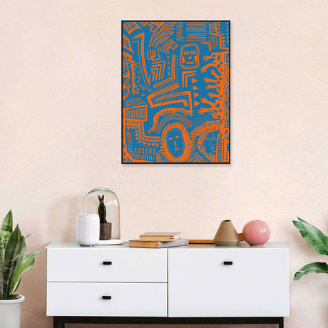 Abstract Pattern Graffiti Canvas Wall Art