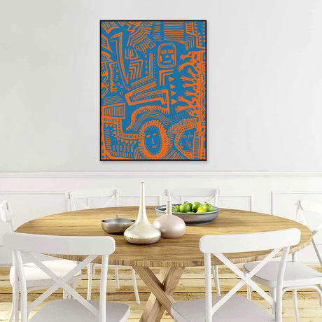 Abstract Pattern Graffiti Canvas Wall Art