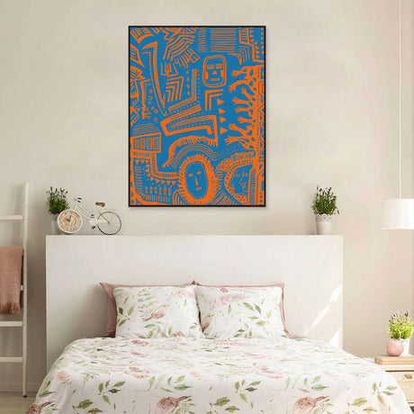 Abstract Pattern Graffiti Canvas Wall Art