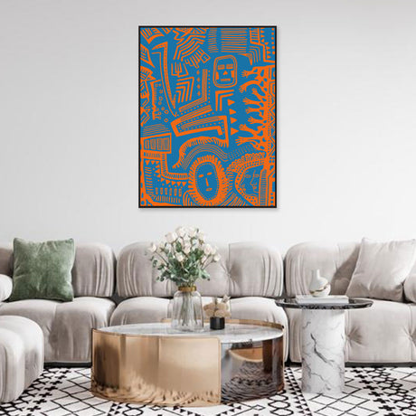 Abstract Pattern Graffiti Canvas Wall Art