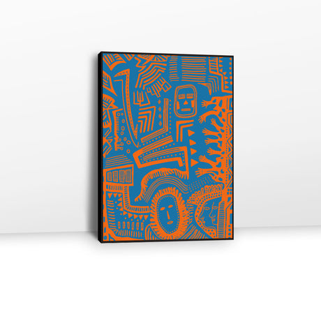 Abstract Pattern Graffiti Canvas Wall Art