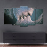 Abstract Romantic Love Kiss Canvas Wall Art