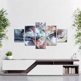 Abstract Soft Color Texture Canvas Wall Art.