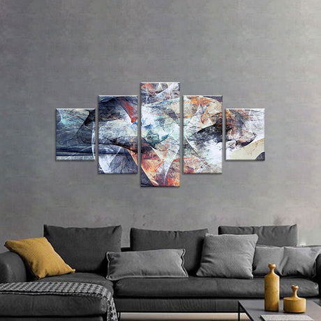 Abstract Soft Color Texture Canvas Wall Art.