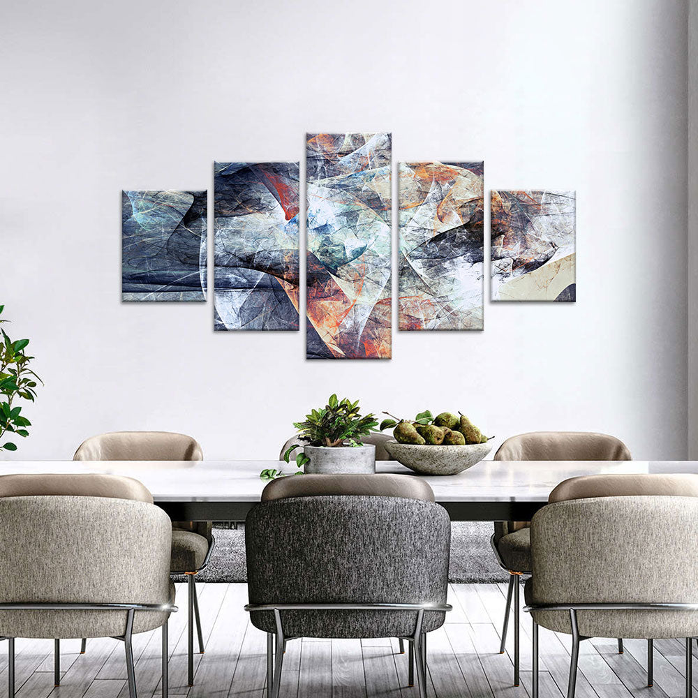 Abstract Soft Color Texture Canvas Wall Art.