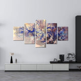 Abstract Watercolor Cherry Blossom Canvas Wall Art 