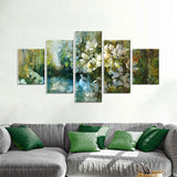 Abstract Wildflowers Canvas Wall Art