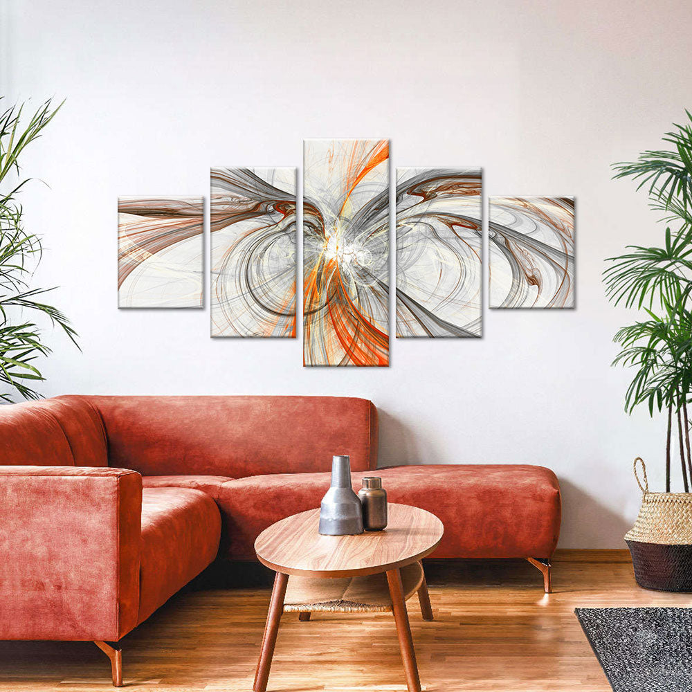 Abstract Swirl Canvas Wall Art