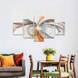 Abstract Swirl Canvas Wall Art