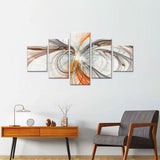 Abstract Swirl Canvas Wall Art