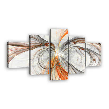 Abstract Swirl Canvas Wall Art