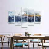 Mountain Ranges in Morning Light as a canvas wall art