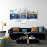 Mountain Ranges in Morning Light as a canvas wall art